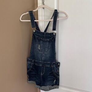 Wallflower Dark Blue Denim Overalls